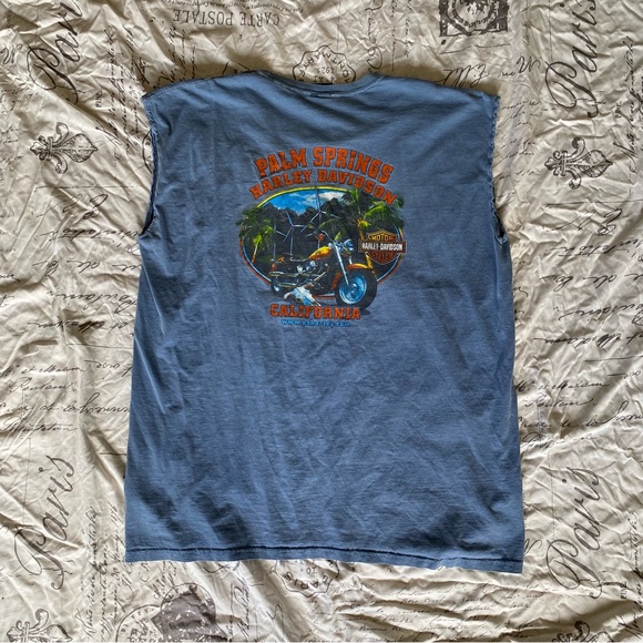 Harley Davidson Palm Springs Sleeveless Shirt - 2XL - 2008 - Picture 2 of 6